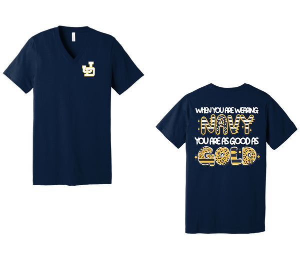 129- Good as Gold Vneck