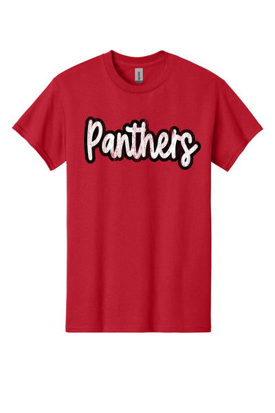 43- Comfort Colors- Distressed Panthers