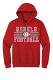 25-Rebels Football Hoodie