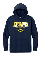 213- Jeff Davis Baseball- Softek Longsleeve Hooded Tee