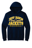 371- Jeff Davis Jackets Baseball Hoodie