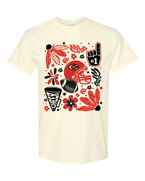 40- Comfort Colors Floral Clinch