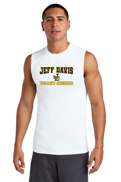 215- Jeff Davis Yellow Jackets- Sleeveless Dri Fit Tee
