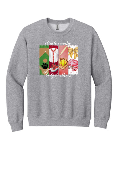 152- Lady Panthers Brush Stroke Sweatshirt