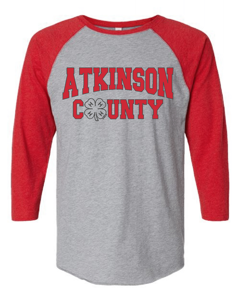 ATCO 4H Atkinson County with Clover LAT 3/4 Sleeve #1